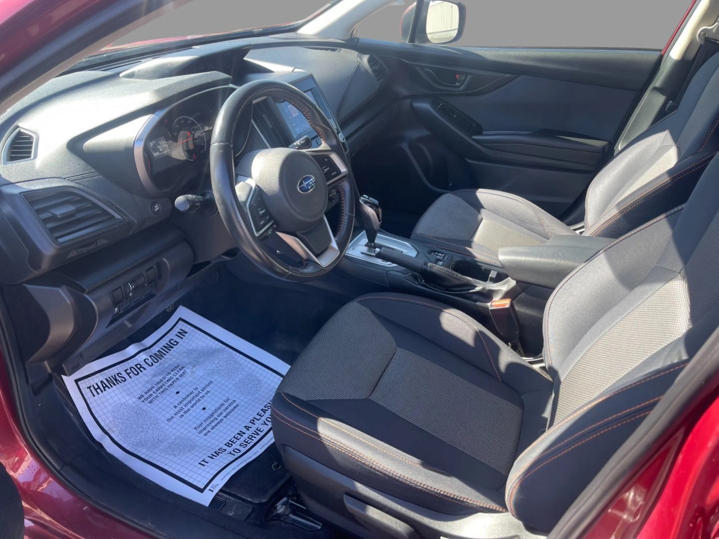 2019 Red /Black Subaru Crosstrek 2.0i Premium CVT (JF2GTACC8KH) with an 2.0L I4 DOHC 16V engine, Automatic transmission, located at 547 E. Main St., Orwell, OH, 44076, (440) 437-5893, 41.535435, -80.847855 - Photo#11